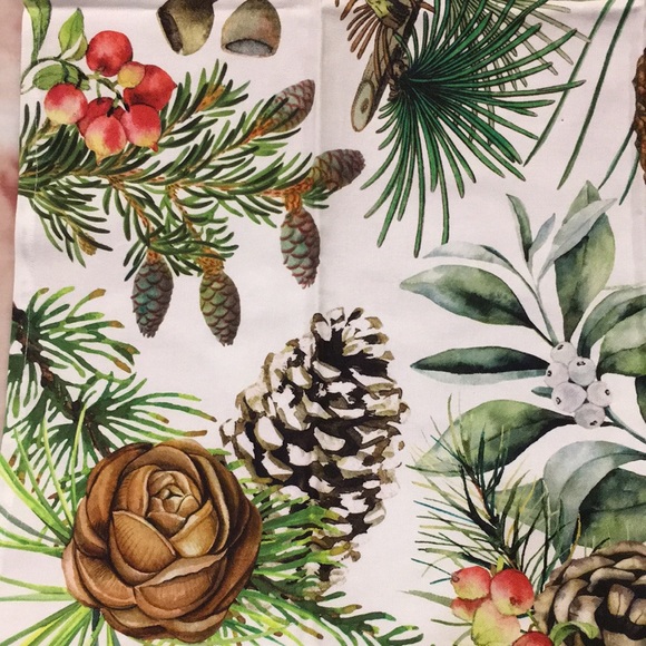 Michel Design Works Winter Pine Botanical Floral Cotton Kitchen Towel NWT - Picture 4 of 16